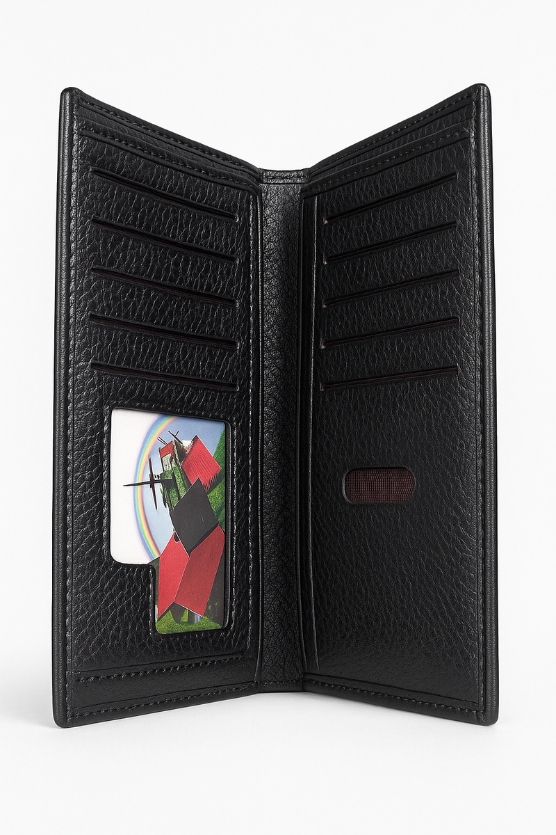 Kingdlishil Premium Vertical Black Wallet for Men